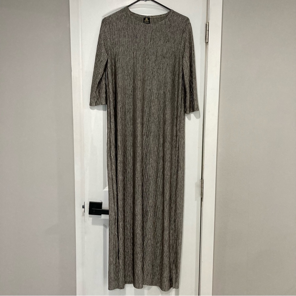 Silver Shimmer Maxi Dress
